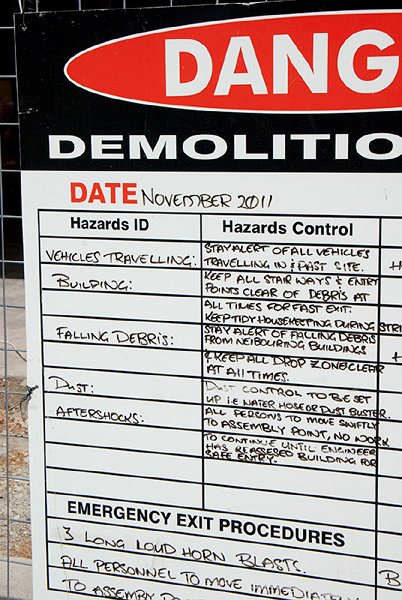 IMGP6644.jpg - Not your usual hazard on a demolition site, but something we all know too well by now.