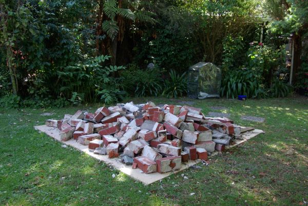 The pile of bricks