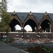 Knox Church.  I am wondering if it'd be possible to re-clad.  The inside of the roof is very nice and it'd be a shame to lose it.