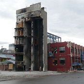 The remains of the CTV building.  This is a very sombre scene.