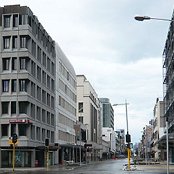 The view up Hereford St.  These buildings look OK to me.