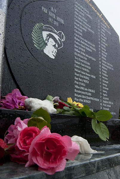 IMGP6602.jpg - This is the memorial to the Pike River mine disaster of 2010 which was unveiled on its first anniversary.